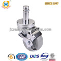 3-inch Medium duty Swivel PU threaded stem swivel caster with Side Brake,good quality